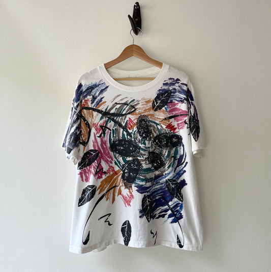 Vintage Abstract Print T-shirt